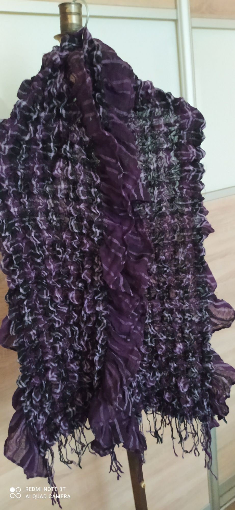 Duży szalik fioletowy