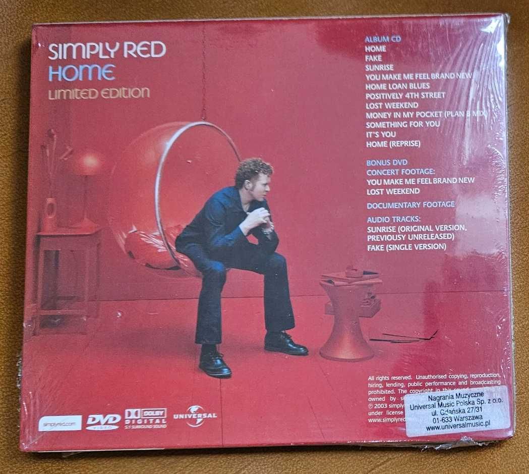 SIMPLY RED HOME (CD+DVD) edycja limitowana, folia unikat