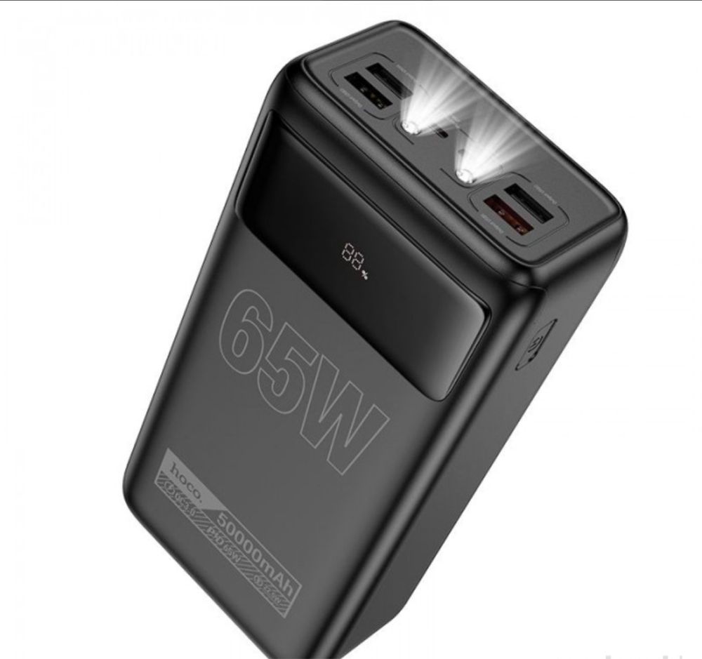 Павербанк HOCO DB81A Apollo 50000mAh 65W PD QC Black