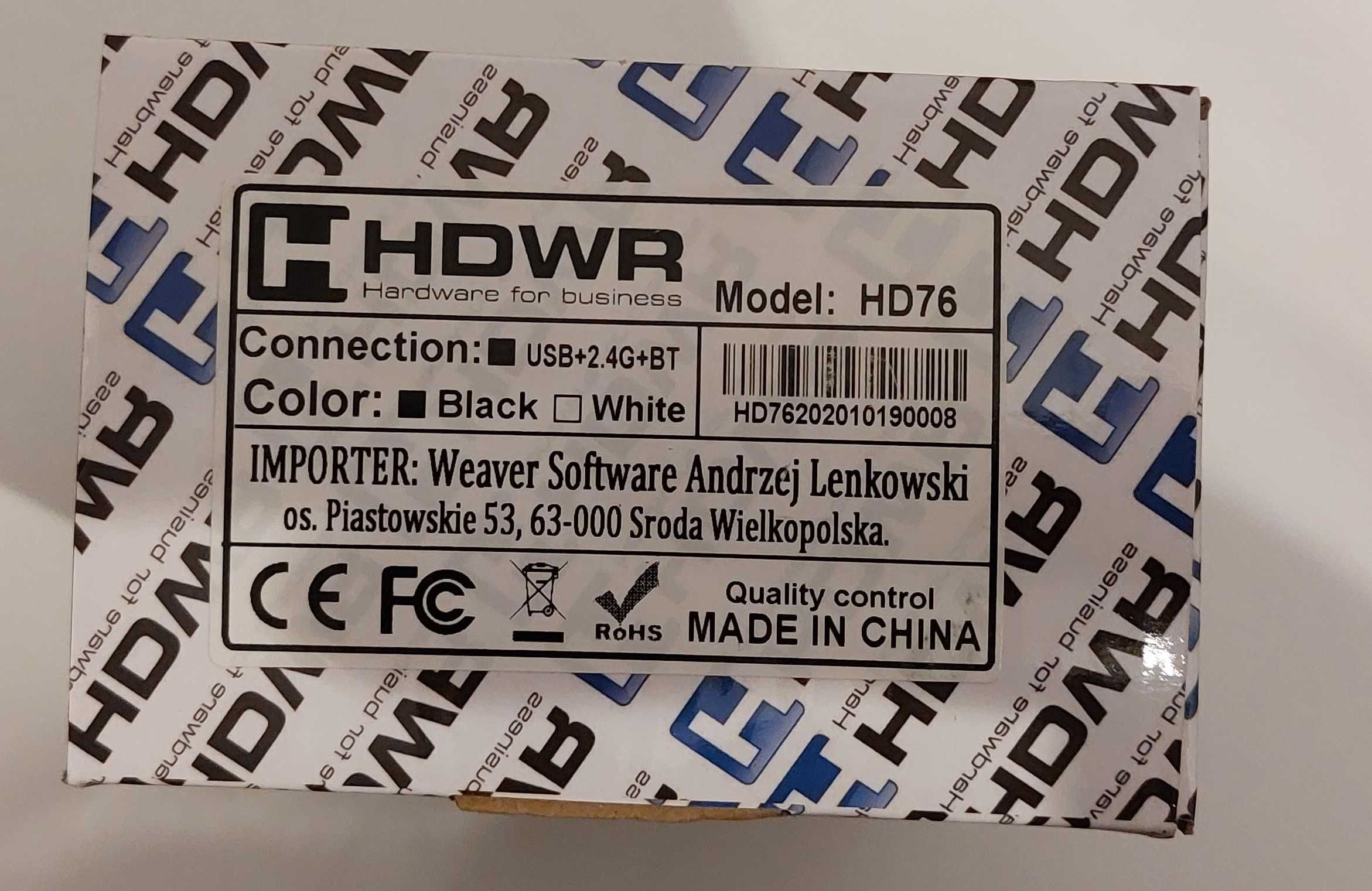 HDWR HD76 Czytnik skaner kodów kreskowych magazynowy WIFI BLUETOOTH
