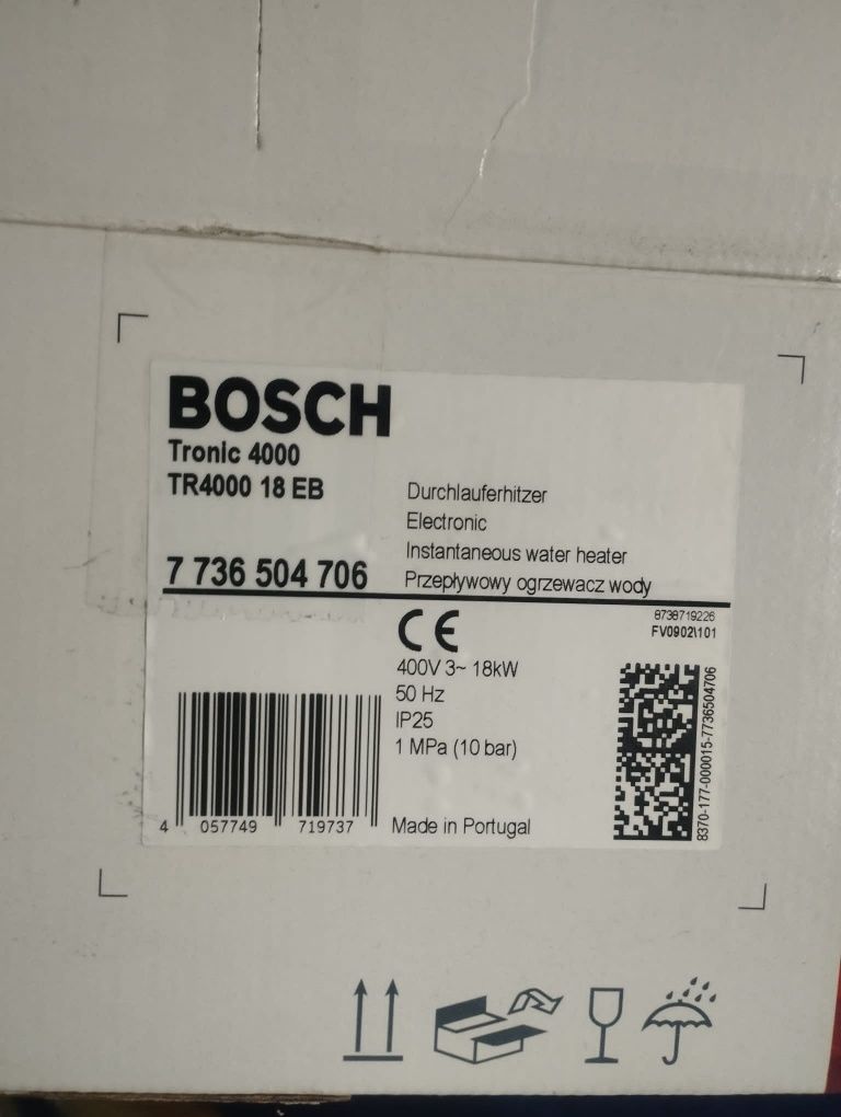 Przepływowy podgrzewacz wody Bosch