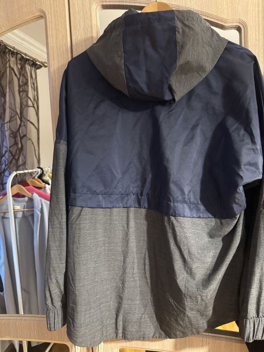 Nike куртка вітровка дощовик оригінал синя сіра xl