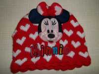 Myszka Minnie Disney czapeczka zimowa od 6 do 12 miesięcy roz. 62-80