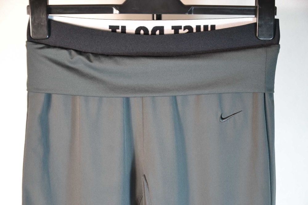 NIKE Just Do It DriFit Spodnie 3/4 Damskie Sportowe XS Oryginał Super