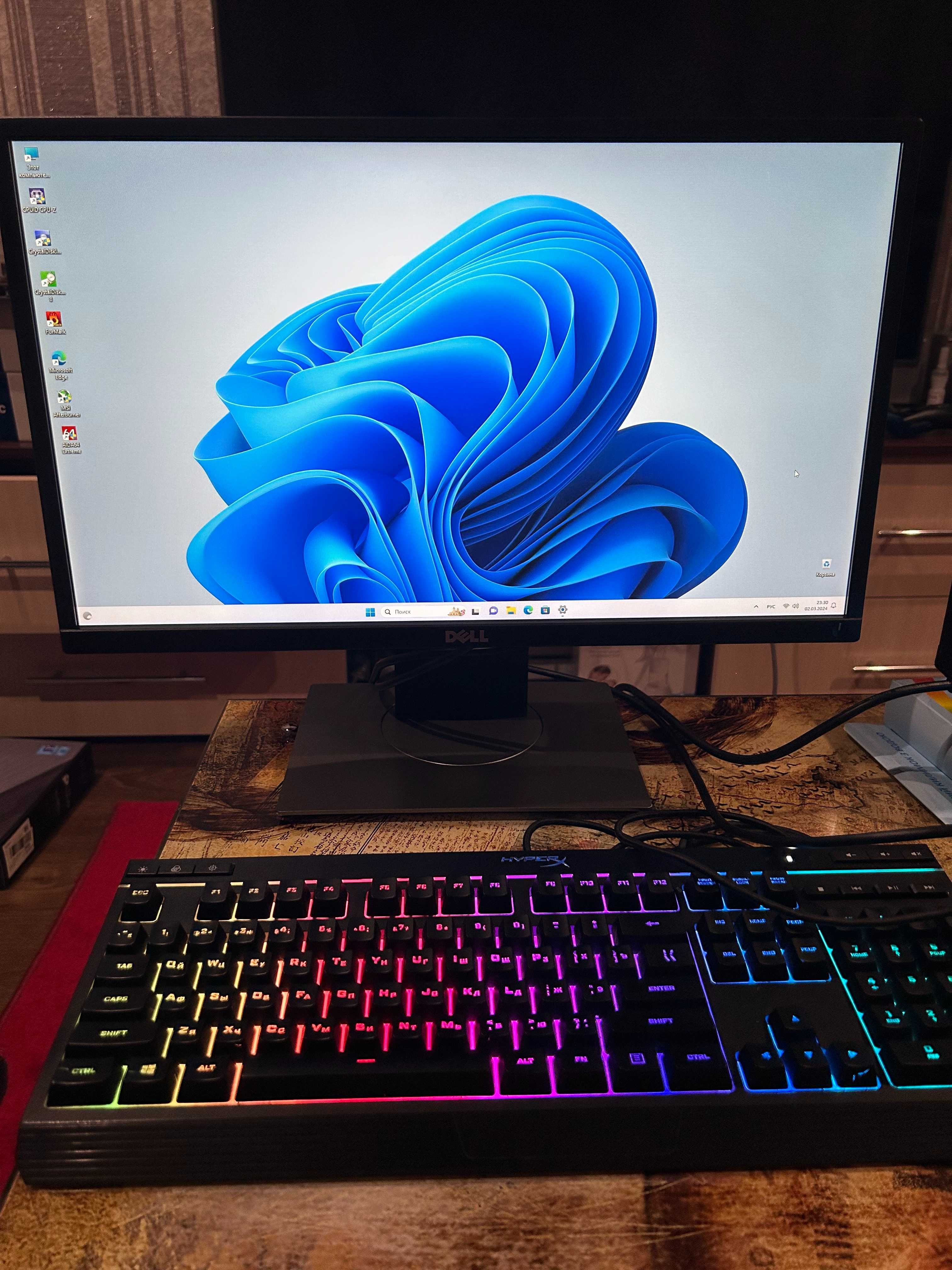 Монитор DELL IPS матрица HDMI VGA Dport DVI