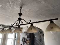Lampa retro 5 kloszy