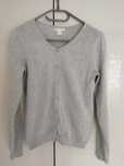 Sweter damski sweterek H&M. Szary popielaty. Rozmiar S
