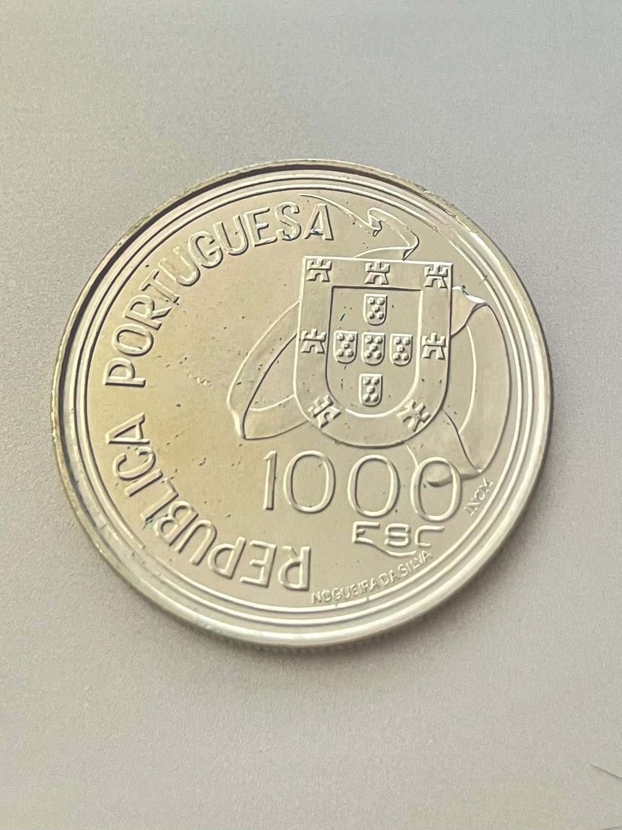 Moeda Comemorativa 1000 Escudos 1994 – Tratado de Tordesilhas – Prata