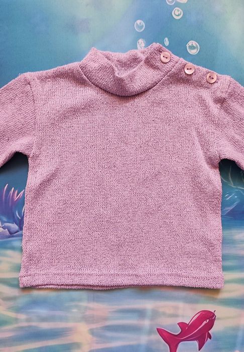 Candy Floss Sweterek ze srebrną nitką r.62