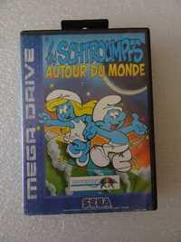 Jogo Mega Drive - Les Schtroumpfs Autour du Monde