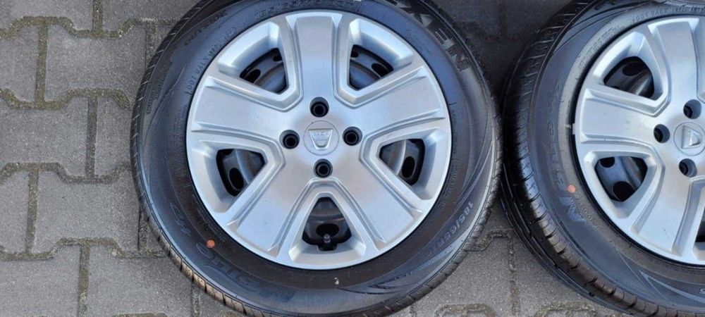 Koła stalowe DACIA 4X100 z oponami 185/65 R15 lato czujniki