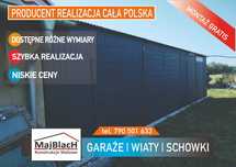 Grafitowy Garaż Blaszany - Hala - Wiata - Garaże Blaszane - Maj-Blach