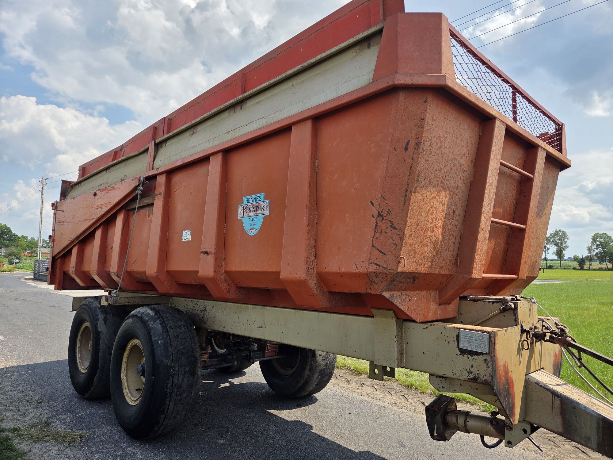 Przyczepa skorupowa  15   16 ton knapik   brimont