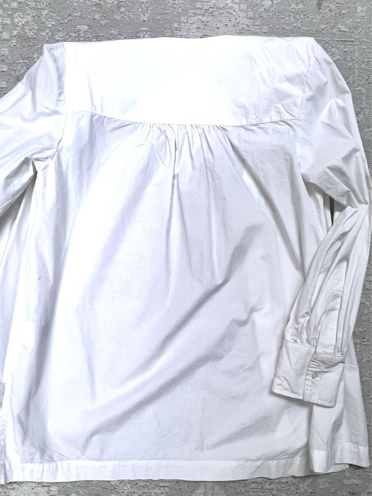h&M. Biała koszula. Bawełna.