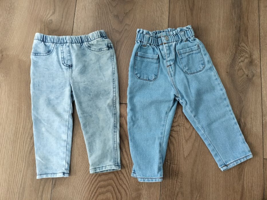Spodzie jeansowe i jeaginsy 80 Zara Next