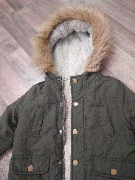 Тепла зимова куртка -парка на хлопчика 2-4 років