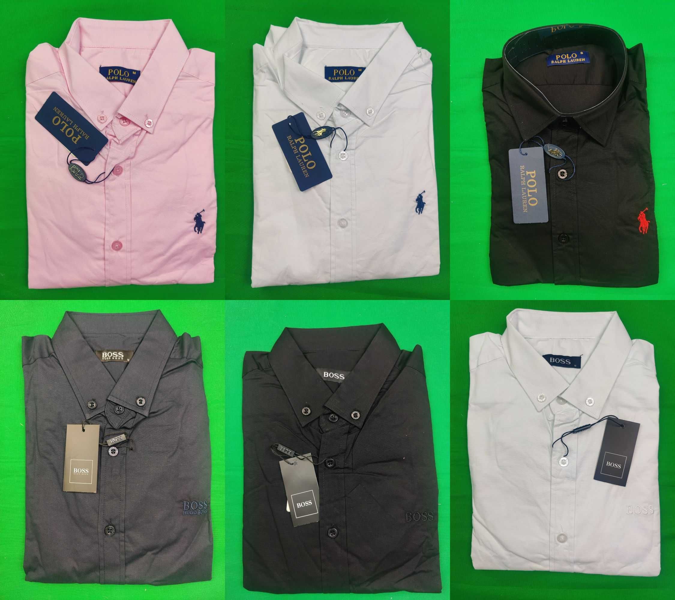 Koszule męskie M-3XL Slim Fit Hugo Boss Ralph Lauren Premium