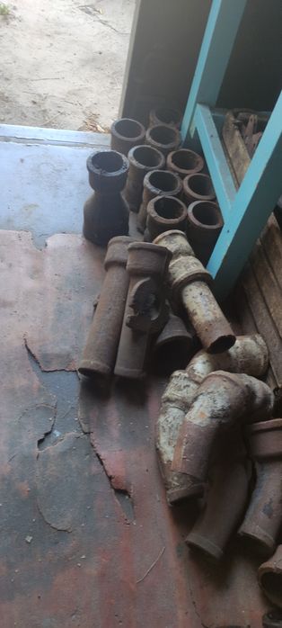 Канализация, Чугунные трубы ДУ-50, муфты, тройники, крестовины  ДУ100