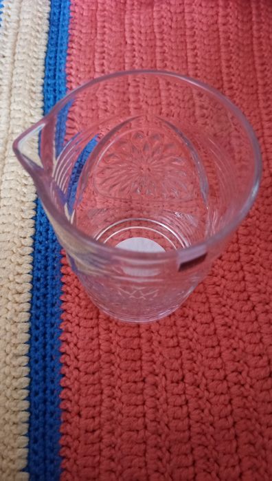 Karafka ze szkła, stylizowana na stary kryształ, 0,7L, nieużywana