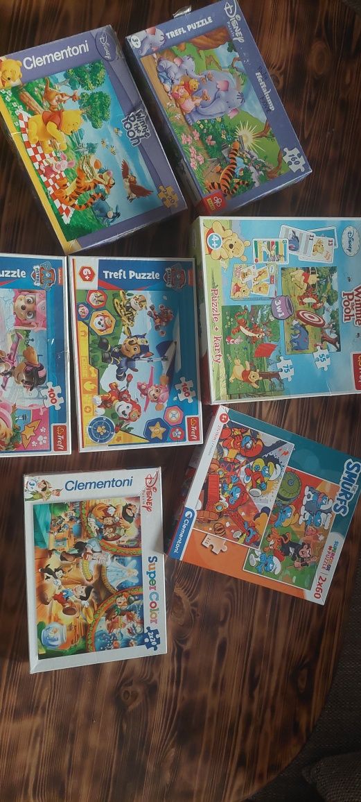 Zestaw puzzli, dla chłopca lub dziewczynki