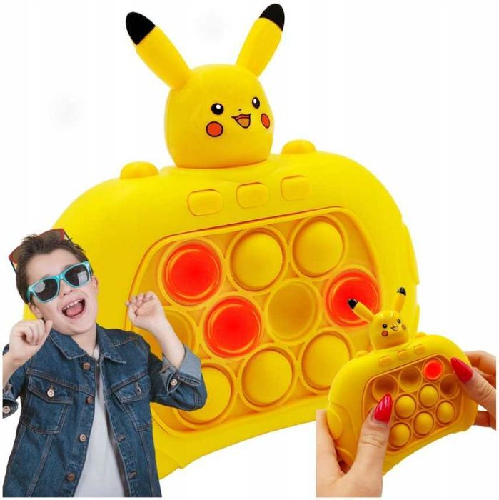 GRA POPIT Pop It Elektroniczne Elektryczne Gra Zręcznościowa PIKACHU