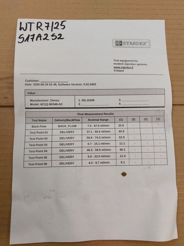 Wtryskiwacz Ford 2.2tdci Denso 6c1q-9k546-ac Wydruk