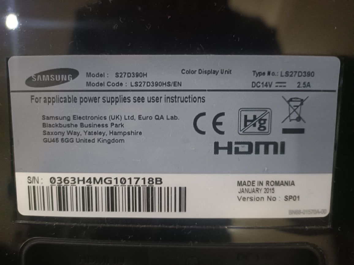 Monitor Samsung 27"