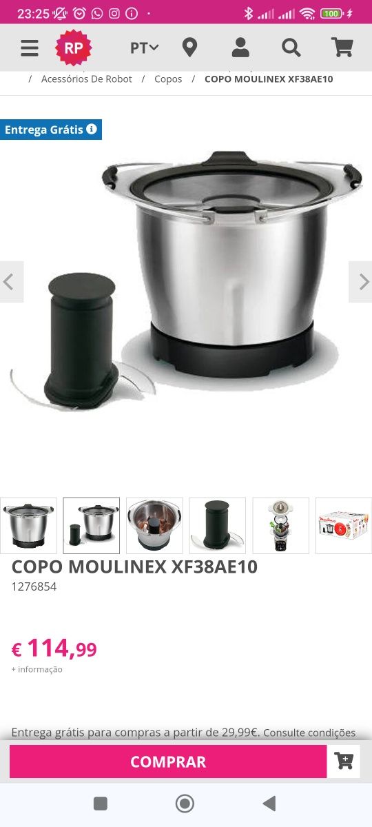COPO MOULINEX para cuisine companion