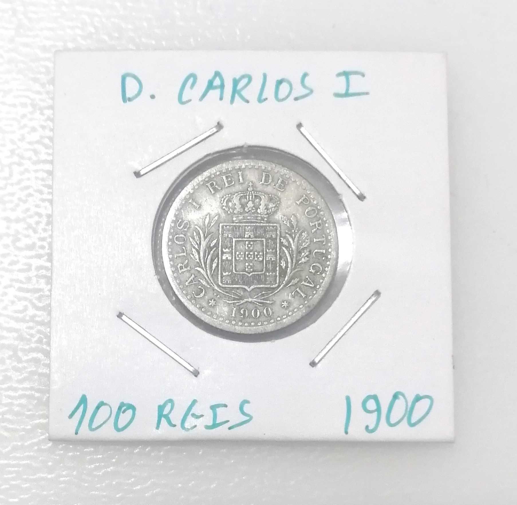 Moeda 100 Reis 1900 D. Carlos I