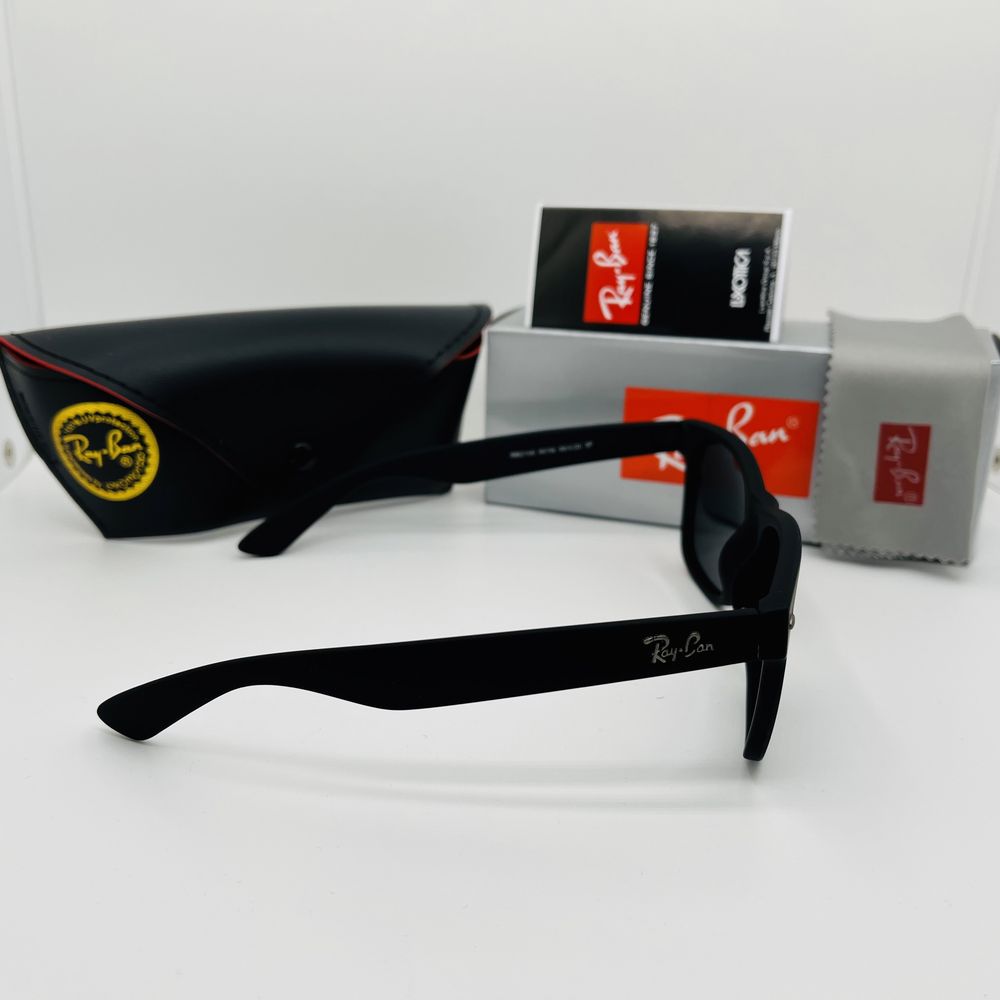 Поляризационные очки Ray Ban Wayfarer 2140P Matt Black|Gray