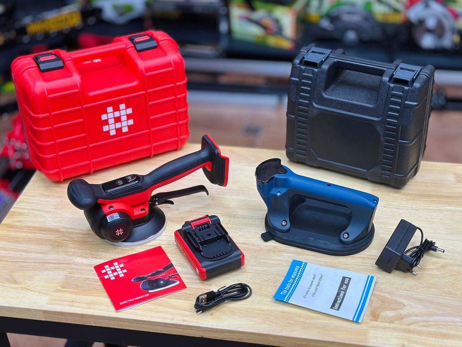 Виброприсоска Shijing 9393 + Овальная Присоска Razor VPE-1912 + Кейсы