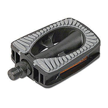 Pedały Sp-808 Pcv/Guma Oś9/16" Antypoślizg Czarne