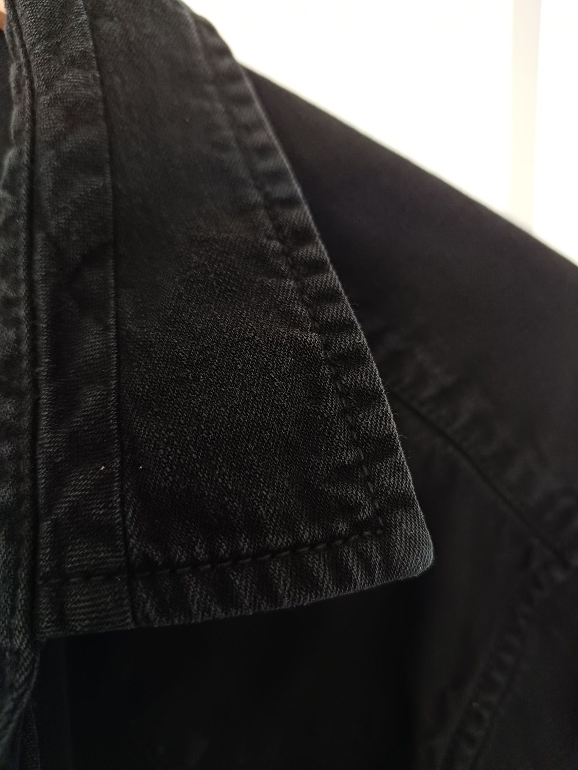 Esprit czarna koszula męska stan idealny, rozmiar L,gruby materiał
