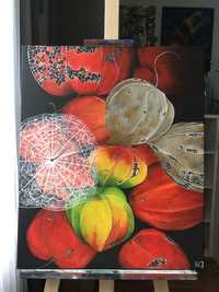 Obraz ręcznie malowany Miechunka