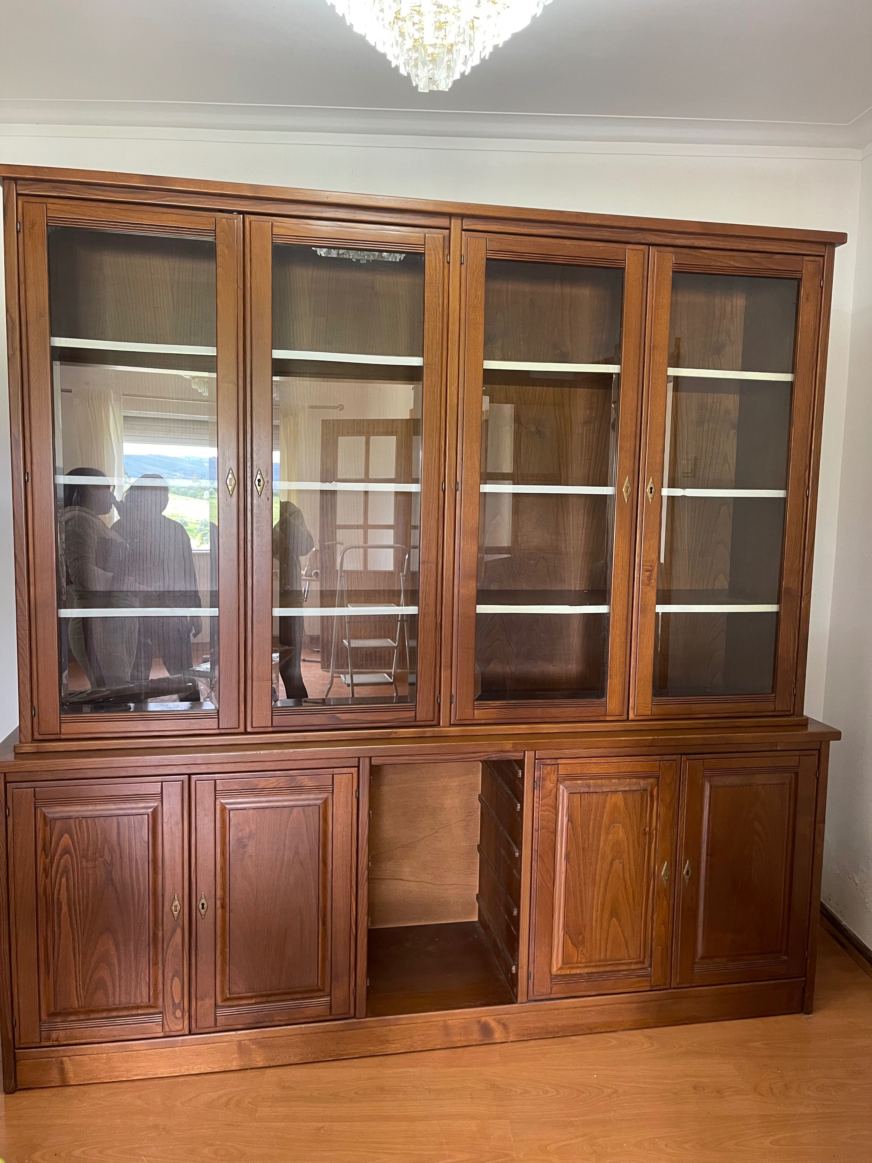 Móvel de sala de madeira maciça