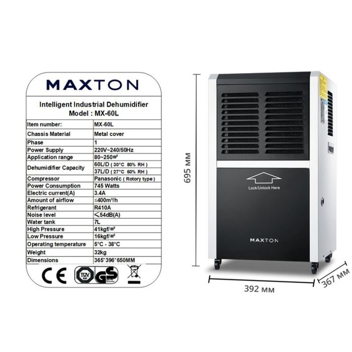 Оренда. Промисловий осушувач повітря