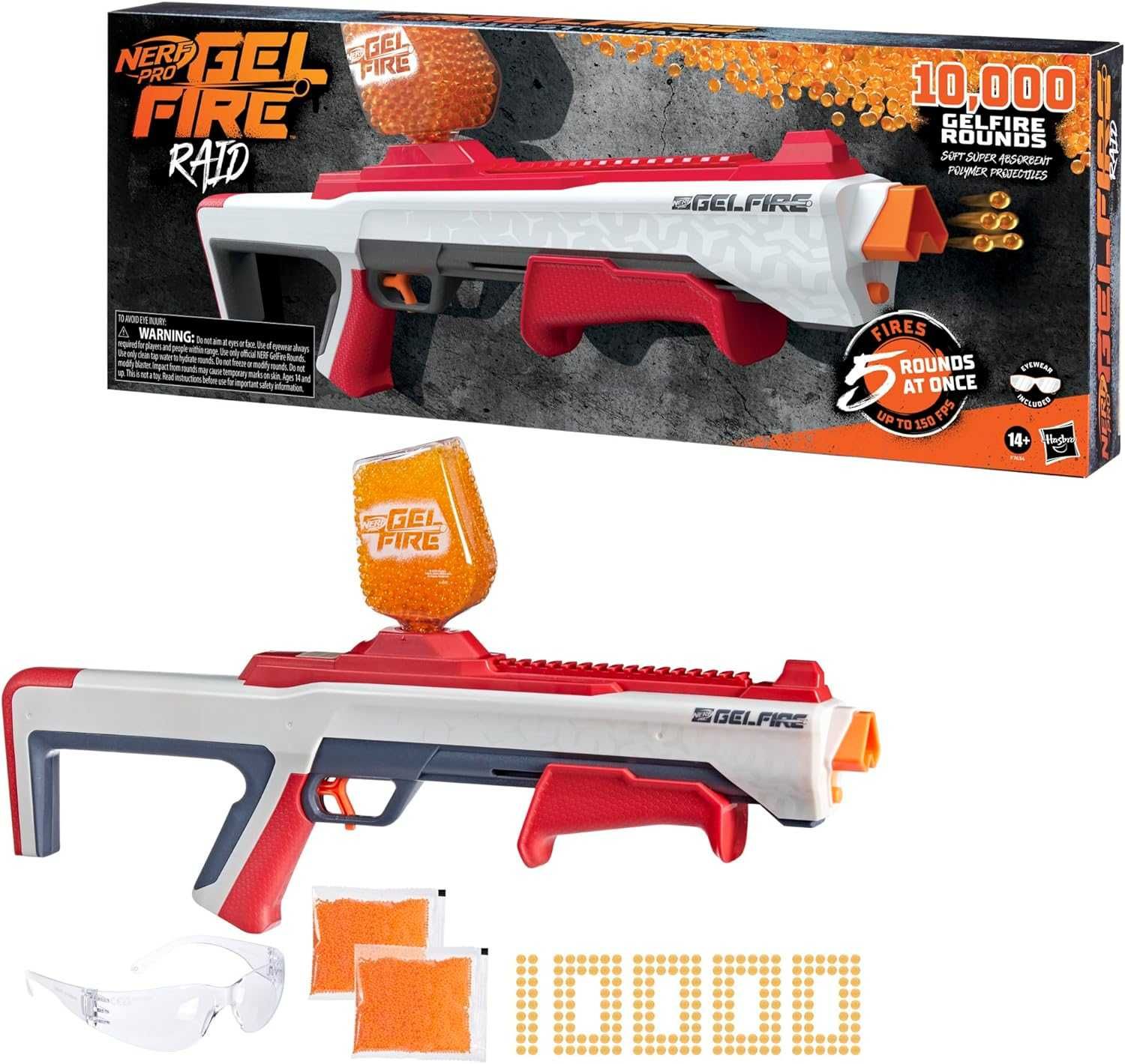 Бластер NERF Pro Gelfire Raid Blaster Дробовик Нерф Про Гельфайр Рэйд