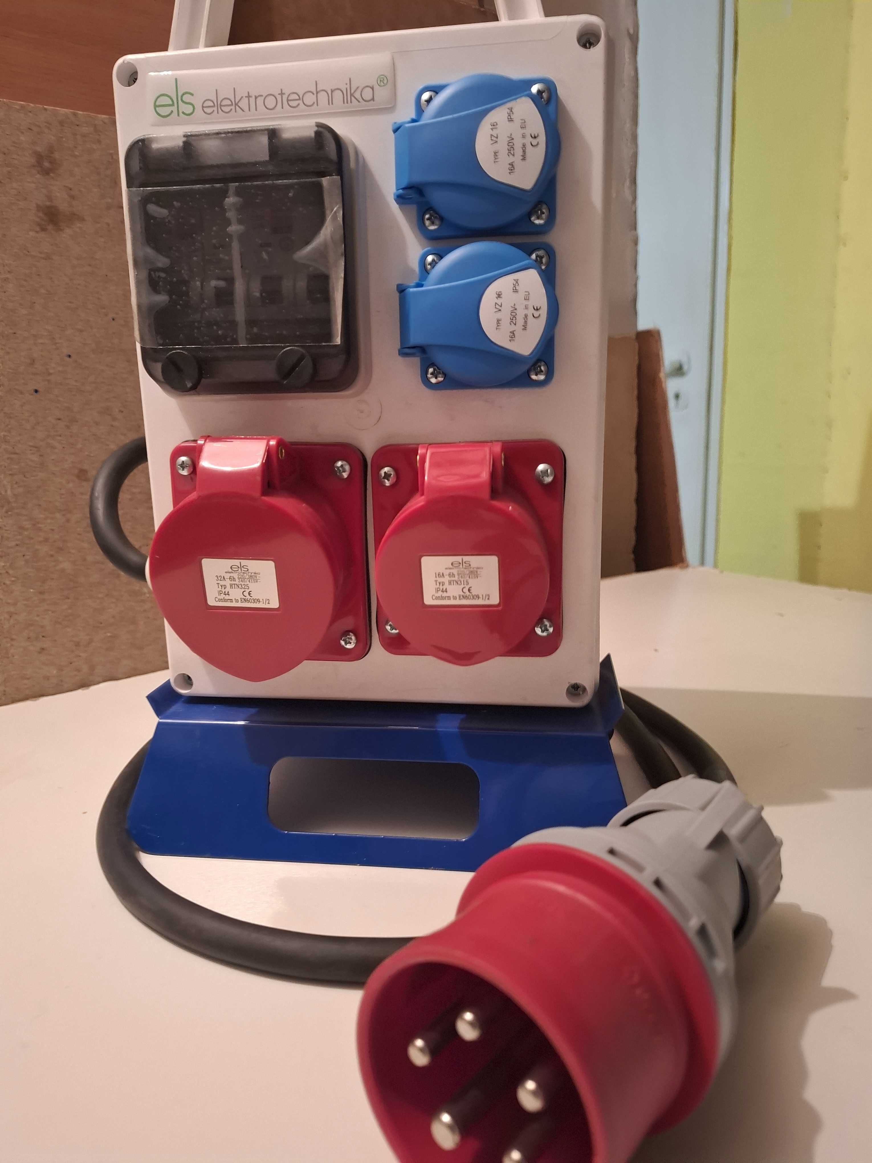Rozdzielnica  els elektrotechnika + wtyczka zasilająca + 2m kabel