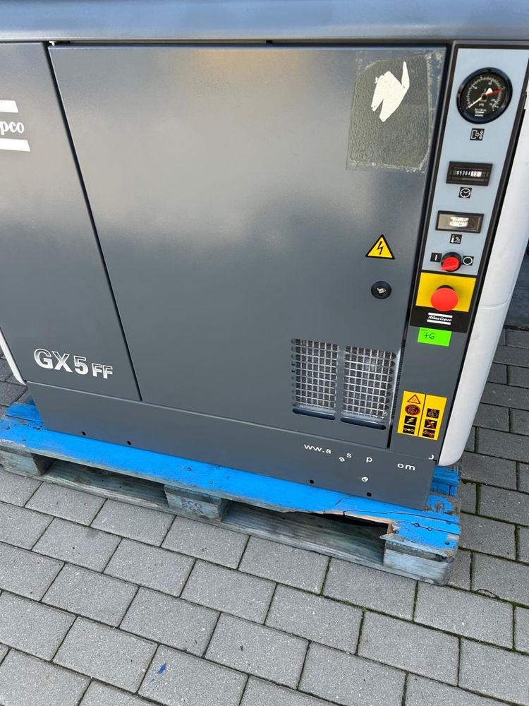Kompresor  śrubowy ATLAS COPCO GA5 5.5kw 9.75 bar + OSUSZACZ