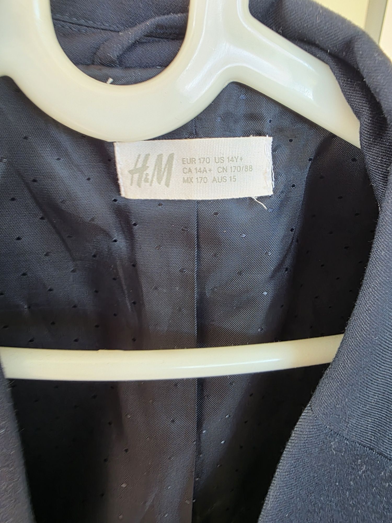Garnitur h&m r. 170 granatowy