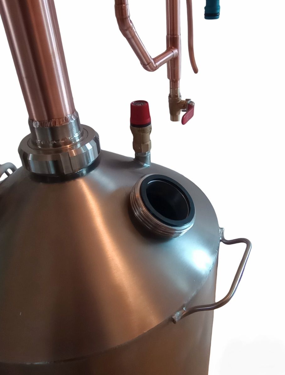 Destylator do domowych alkocholi i spirytusu. Bimbrownica miedziana