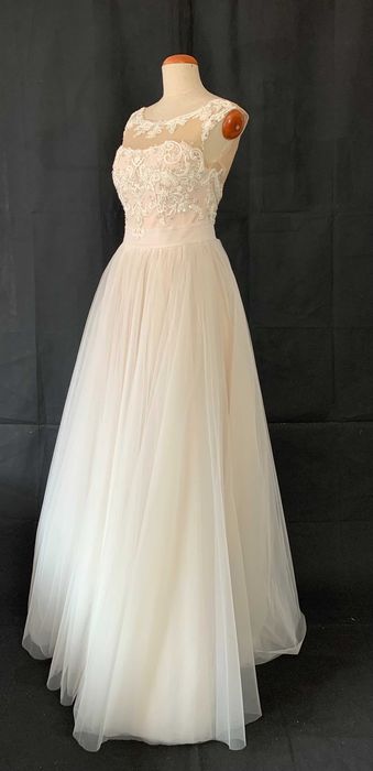 Nowa Suknia Ślubna Princessa Księżniczka 38 M Przydymiony Róż outlet