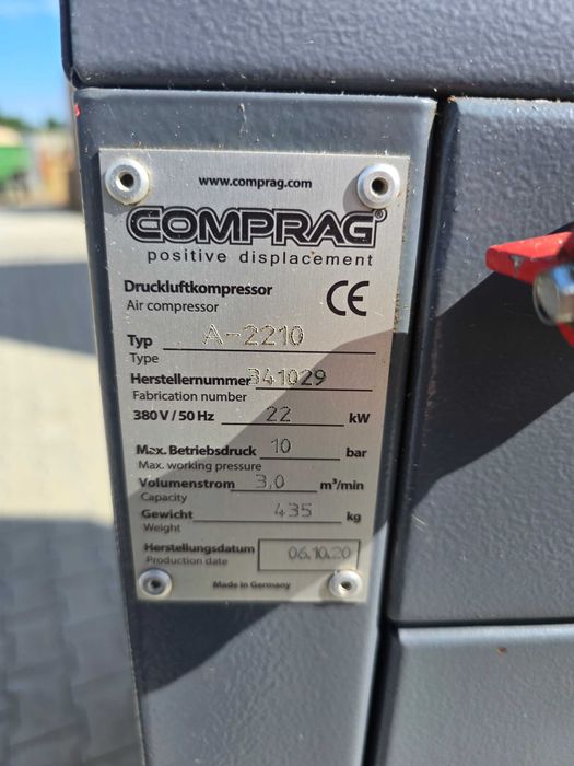 Kompresor Śrubowy Comprag + Osuszacz