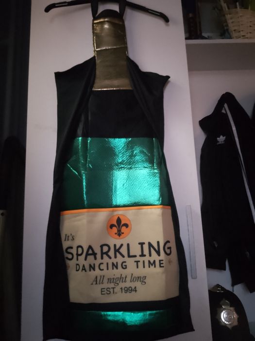 Super strój damski na imprezę Sylwestrową SZAMPAN