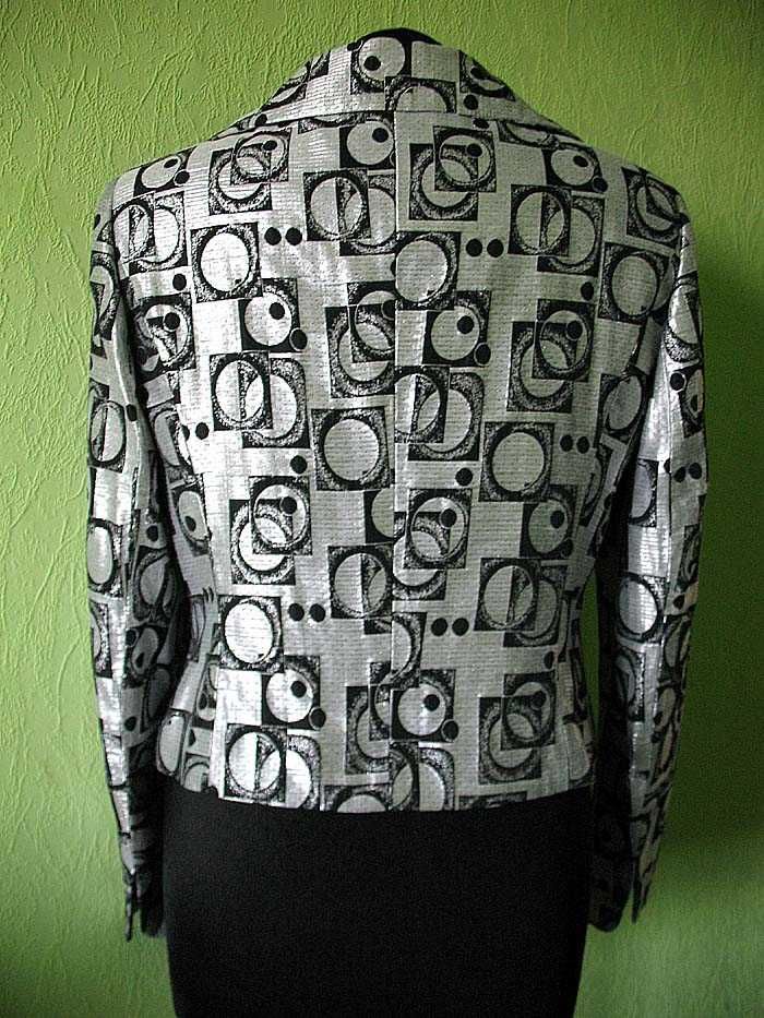Żakiet - elegancki - marynarka - 42 XL - biust 100 cm Srebrny L'attore