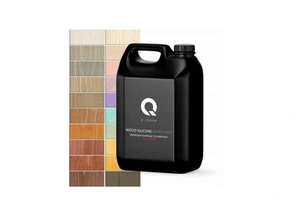 Impregnat do Drewna Lazura Barwiący 5L Ochronny z silikonem 20 Kolorów