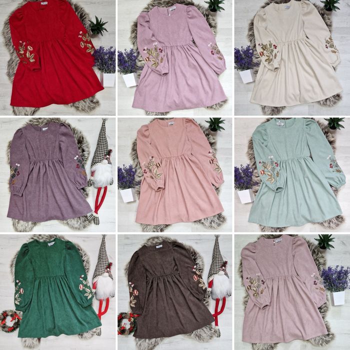 сукня з вишивкою для дівчинки 128,134,140,146,152