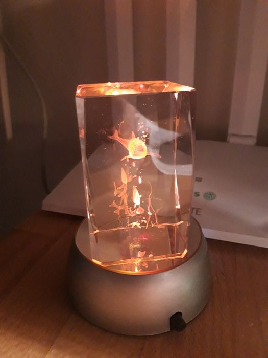 Lampka nocna szklana