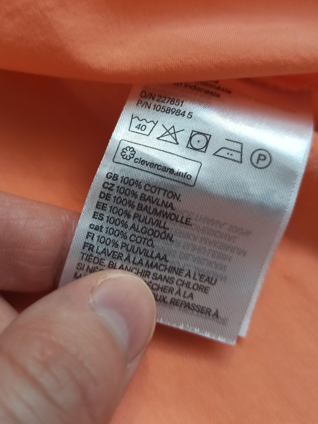 Pomaranczowa krótka lekka sukienka trapezowa z dekoltem w serek h&m 38