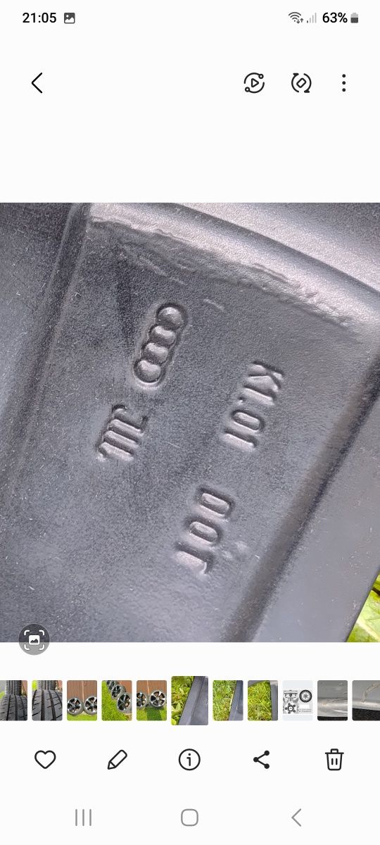 Sprzedam komplet kół letnich 20 cal do Audi i nie tylko.
